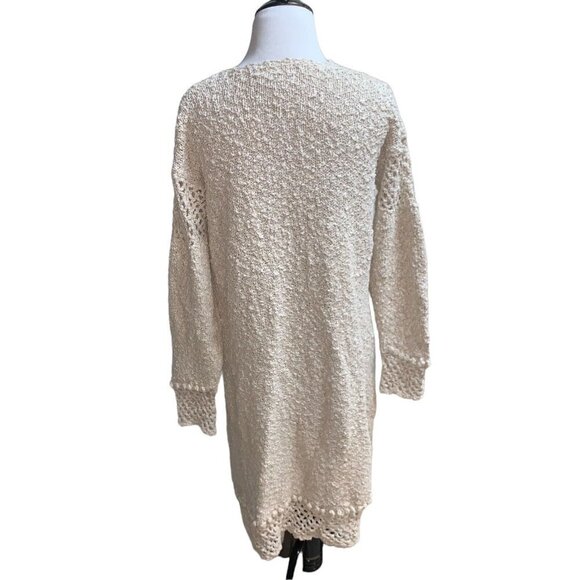 Carraig Donn Aran Women's M Medium Knit Cardigan Handknitted Ireland Knee Length - Picture 7 of 9